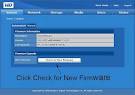 How to check or update the firmware on a WD ShareSpace