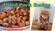 Dried Pork Recipe | #dryfry - YouTube