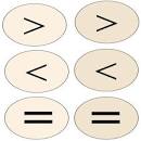 Snowman Greater Than Less Than or Equal To math file folder game