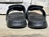 New Men's Jordan Hydro 5 Slides Black/White-Cool Grey Pick Your ...