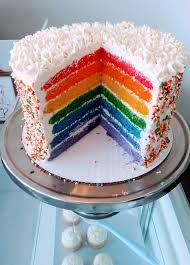 Image result for rainbow cake