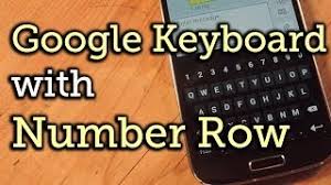 Image result for android keyboard number row