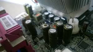 Image result for blown capacitor