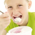 Young Girl Eating Ice Cream