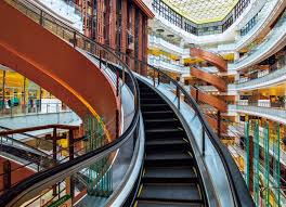 Image result for spiral escalator