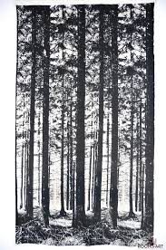 Danish Fabric Panel by Ronald Hansen \u0026#39;The Pinewood\u0026#39;: Room of Art - Ronald-Hansen-The-Pine-wall-panel-7