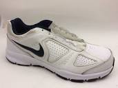 NIKE T-LITE XI Mens 10 M White Black Navy Casual Trainers Shoes ...