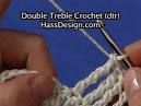 Double Treble Crochet (dtr) - Stitch Video