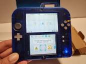 Crystal Blue Nintendo 2DS Handheld Console with Original Box Toys ...