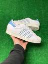 Adidas Originals Superstar Low Mens Casual Shoes White Blue GX9876 ...