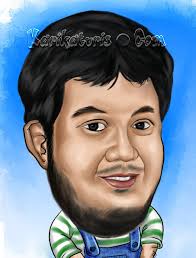 Karikatur Naik Sepeda Roda Tiga - caricature-detail