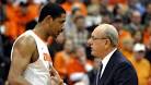 talks with Fab Melo during