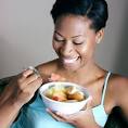 Attractive People Laughing While Eating 