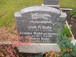 Grab von Frauke Buhr (geb. Rademacher) (31.05.1881-17.10.1966 ...