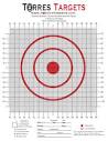 50 Yard MOA Paper Shooting Target With 1/4 MOA Adjustments 8.5x11 ...