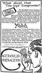 Midol ads 1911 1961 at MUM