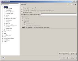 Image result for eclipse preference dialog