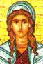 Adriana de Prymnesso, Santa