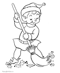 Elf coloring page