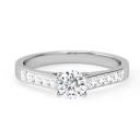 Diamond Ring : Alexis attractive 4 claw solitaire shoulder set ...