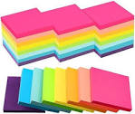 Amazon Basics Sticky Notes, 3 x 3-Inch, Assorted Colors, 24-Pack ...