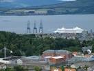 Cruise ship Aida Cara is berthed at Greenock Ocean Terminal. - via Daymix