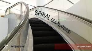 Image result for spiral escalator