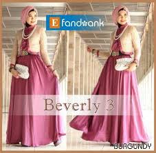 Beverly 3 by Efan Burgundy | Baju Muslim GAMIS Modern