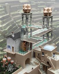 Image result for escher waterfall
