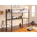 Silver Screen Twin Loft Bed, Kid?s Loft Bed with Desk, Twin Loft ...