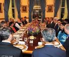 President Barack Obama dines with fasting India PM Narendra Modi.