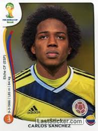 Carlos Sanchez (Colombia). 193. Panini FIFA World Cup Brazil 2014 - 193