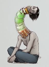 Attēlu rezultāti vaicājumam “Leucochloridium paradoxum larva”