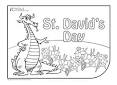 St. Davids Day Colouring in picture - iChild