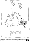 Fruit coloring page