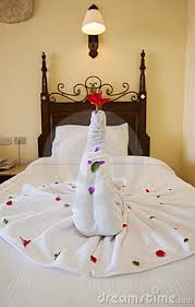 Decoration On A Hotel Bed Royalty Free Stock Images - Image: 15846399
