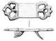 Symmetrical; circular plate with lobed extensions at the top and bottom and - via Daymix