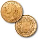 Swiss 20 Franc Gold Coin