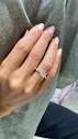 1.5 Carat Princess Cut Diamond Engagement Ring 14K White Gold Ring ...