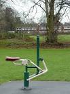 Public gym equipment in - via Daymix
