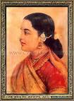 (Raja Ravi Varma - Oil Painting on Canvas - 1896) - raja_ravi_varma_oil_painting_117_thara_varini