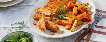 Image result for schnitzel mit pommes