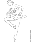 Dance coloring page