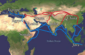 Image result for silk road map