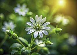 Attēlu rezultāti vaicājumam “Stellaria media flower”