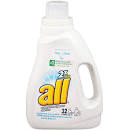 Walmart.com: All 2X Ultra Free Clear Liquid Laundry Detergent, 50 ...