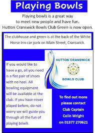 Image result for Hutton Cranswick Bowling Club