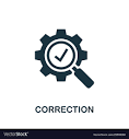 Correction icon symbol creative sign from Vector Image