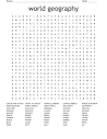 world geography Word Search - WordMint