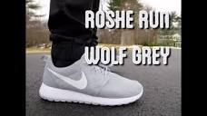 Nike Roshe Run "Wolf Grey" ON FEET! - YouTube